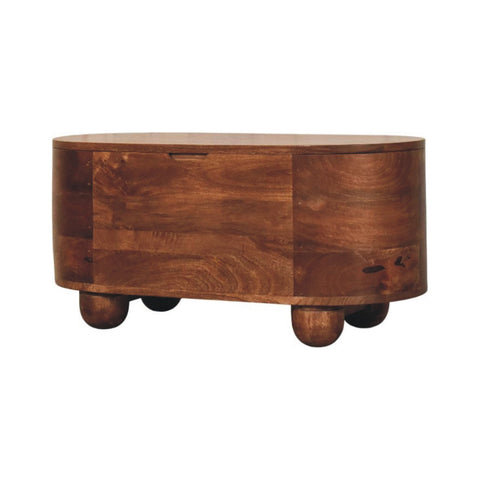 Curva Storage Trunk Storage Bench | Hand-Carved