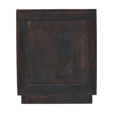 Milan Bedside Table | Brass Velvet Fluted