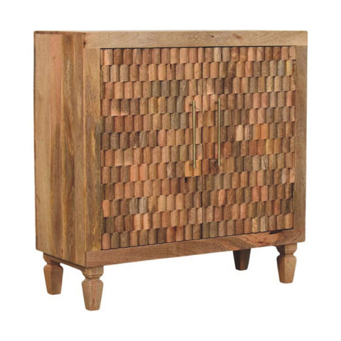 Marbella Chest of Drawers | Brass Solid Mango Wood Hand-Carved