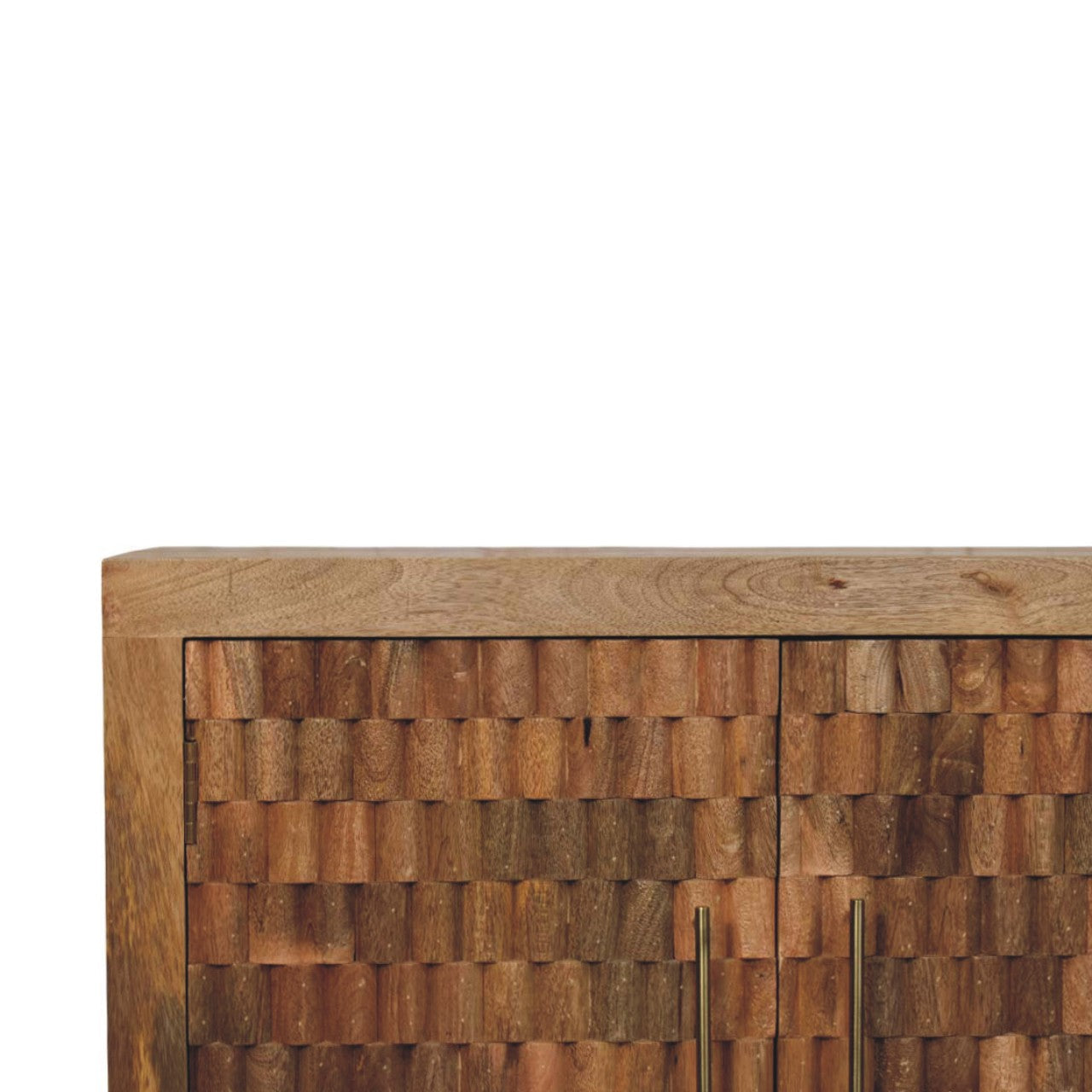 Marbella Chest of Drawers | Brass Solid Mango Wood Hand-Carved