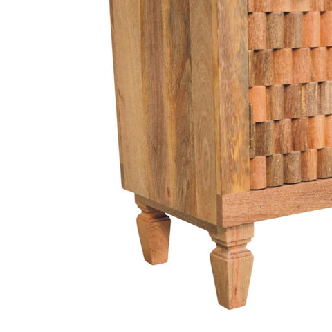 Marbella Chest of Drawers | Brass Solid Mango Wood Hand-Carved