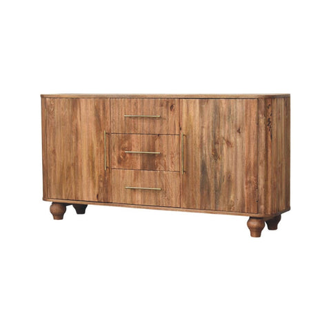 Montara Sideboard Chest of Drawers | Brass Solid Mango Wood