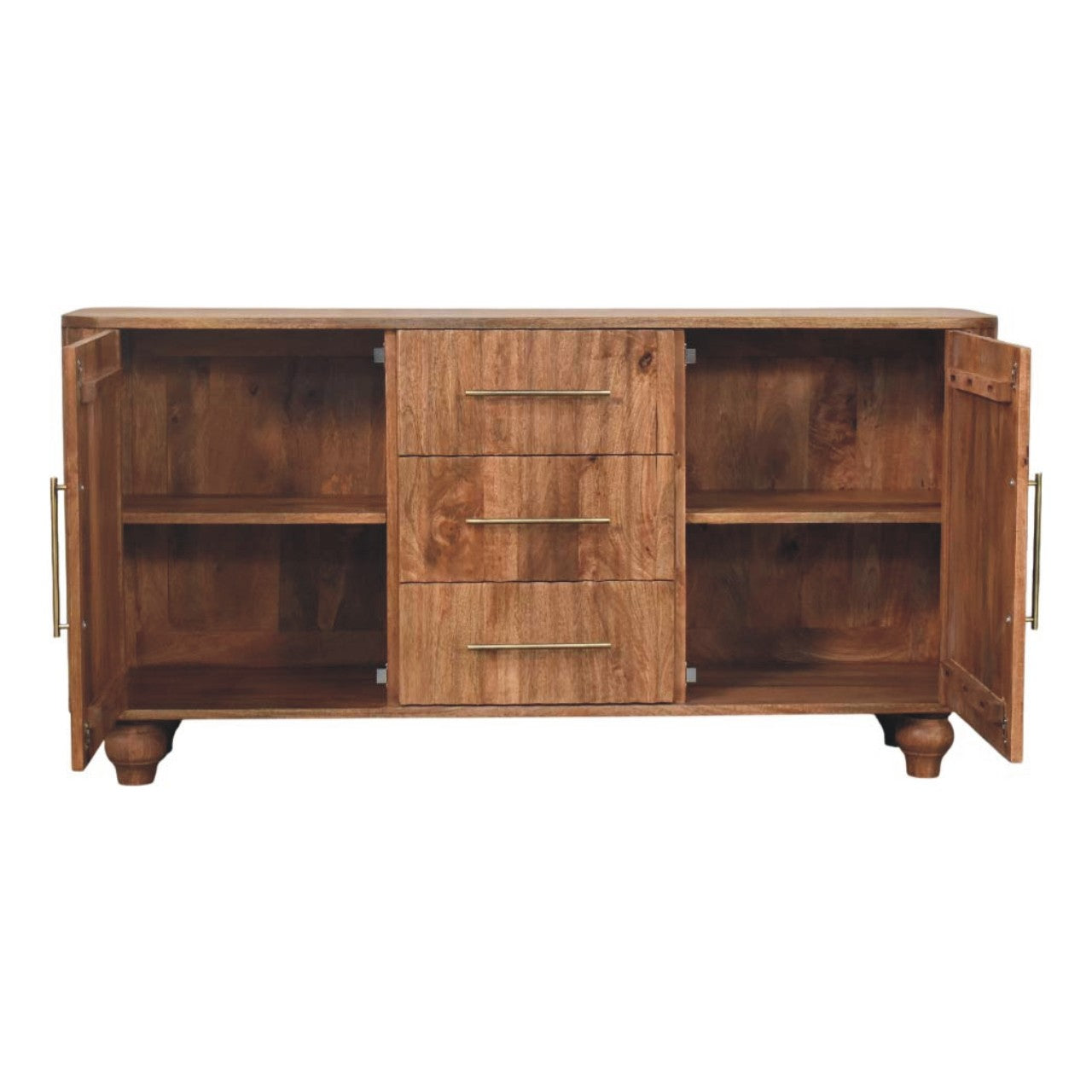 Montara Sideboard Chest of Drawers | Brass Solid Mango Wood