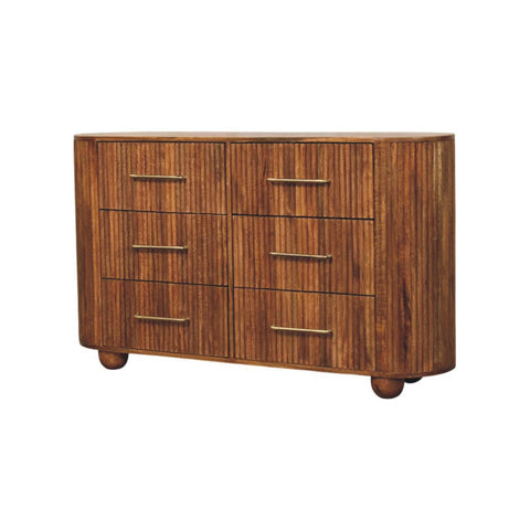 Ridgefront Chest - Amber Oak Chest of Drawers