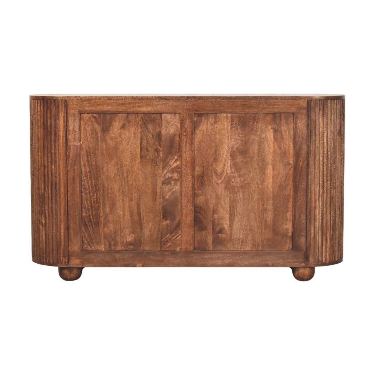 Ridgefront Chest - Roasted Almond Chest of Drawers | Brass Linen Fluted