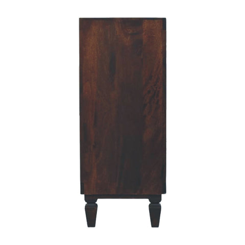 Arno Chest of Drawers | Brass Velvet Hand-Carved