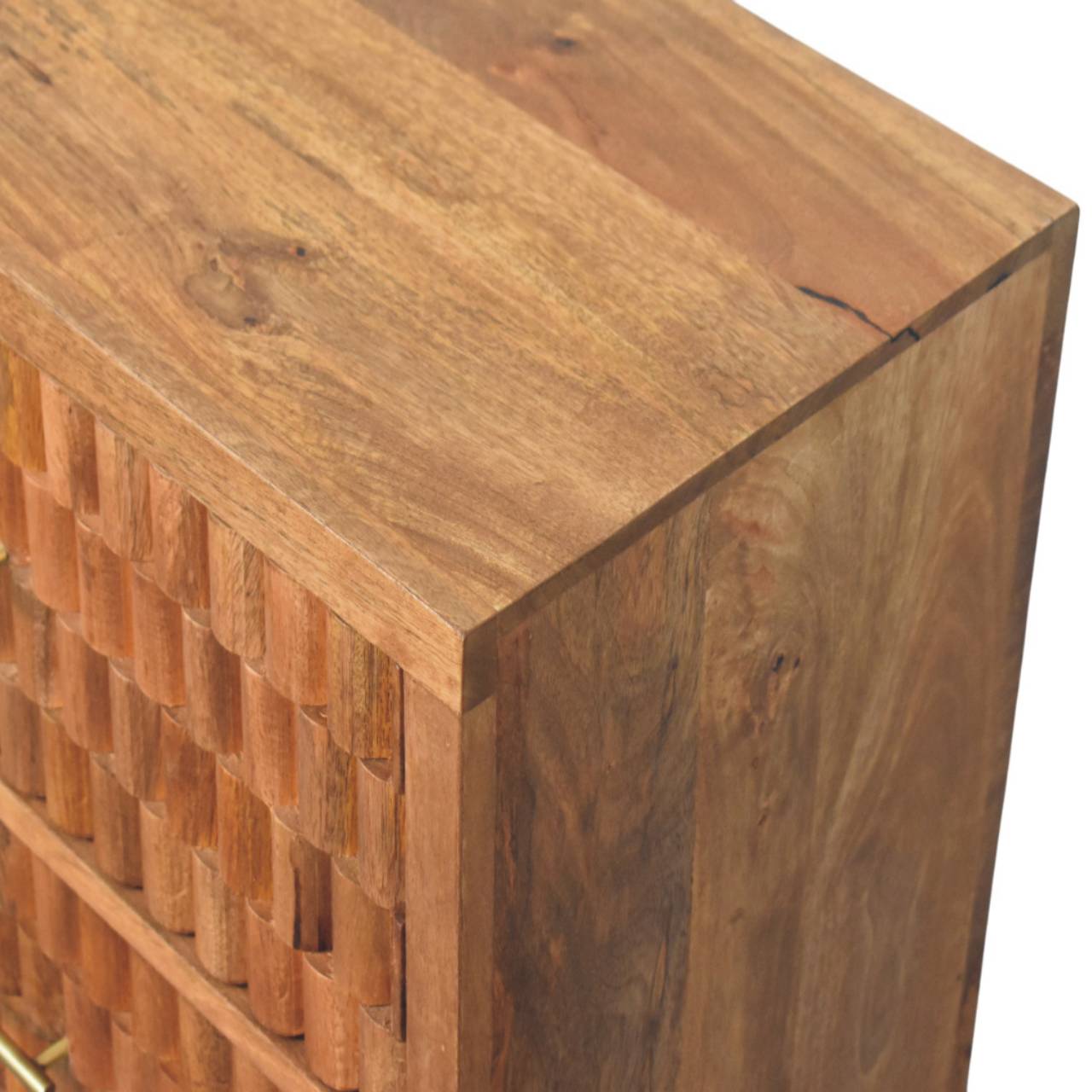 Arno Chest - Teak Chest of Drawers | Hand-Carved
