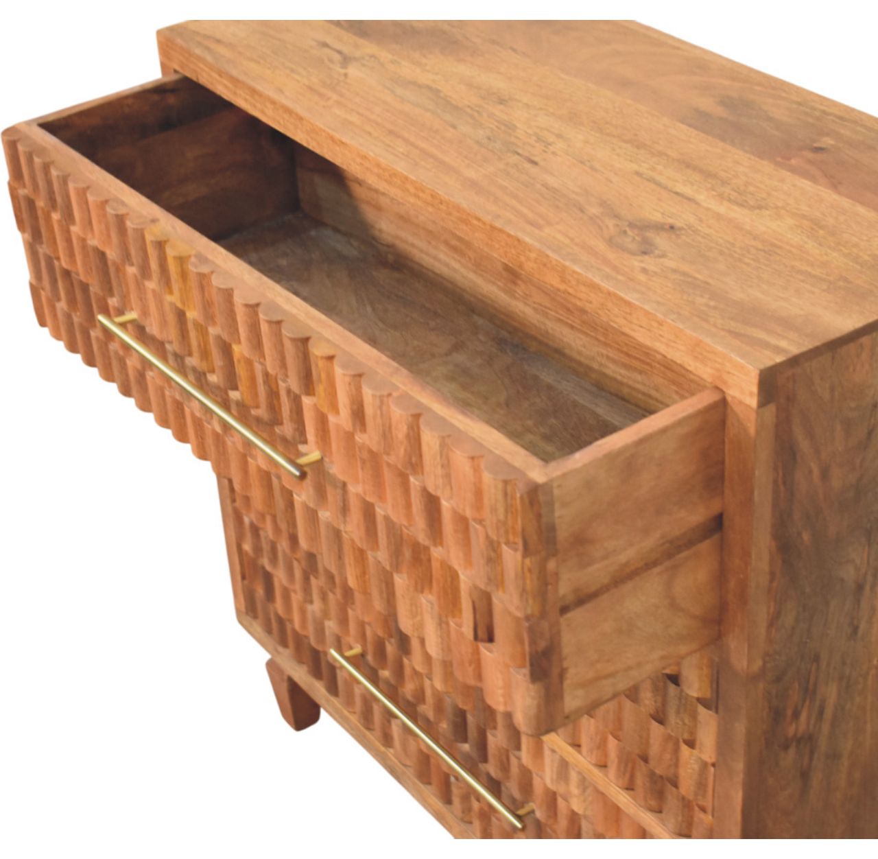 Arno Chest - Teak Chest of Drawers | Hand-Carved
