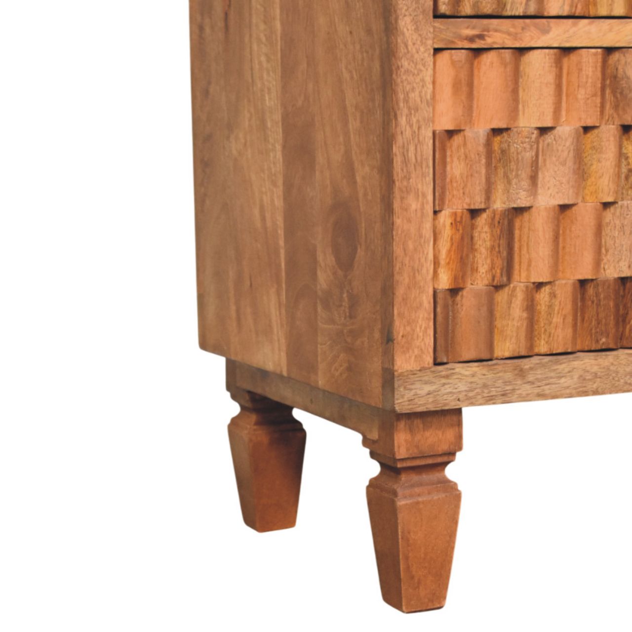 Arno Chest - Teak Chest of Drawers | Hand-Carved