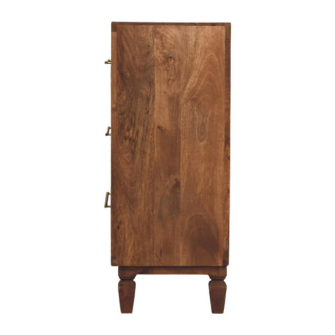 Arno Chest - Teak Chest of Drawers | Hand-Carved