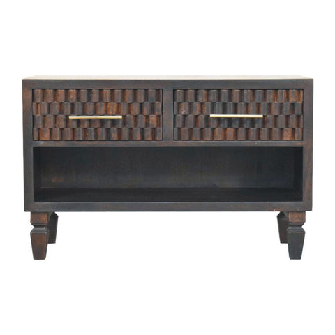 Arno Shoe Storage Unit Storage Bench | Brass Velvet Open Shelf