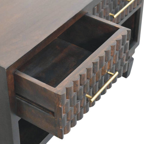 Arno Shoe Storage Unit Storage Bench | Brass Velvet Open Shelf