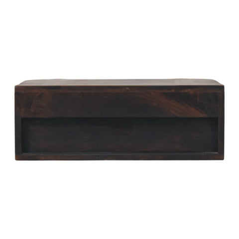 Rattan Curve Wall-Mounted Drawer Bedside Table