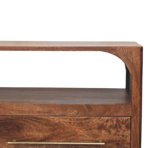 Arc-Line Media Console Table
