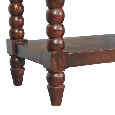 Barclay Bench | Oak Solid Mango Wood Open Shelf