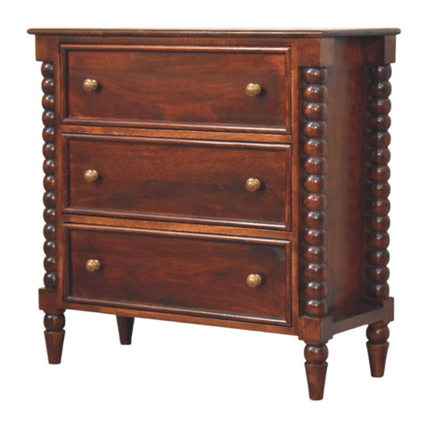 Barclay 3-Drawer Chest of Drawers | Oak Linen