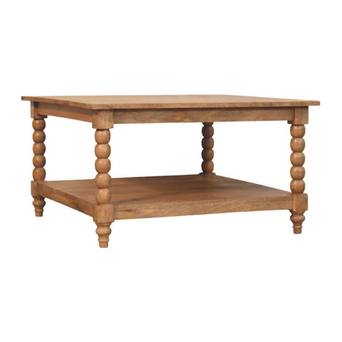 Spindle Golden Teak Coffee Table