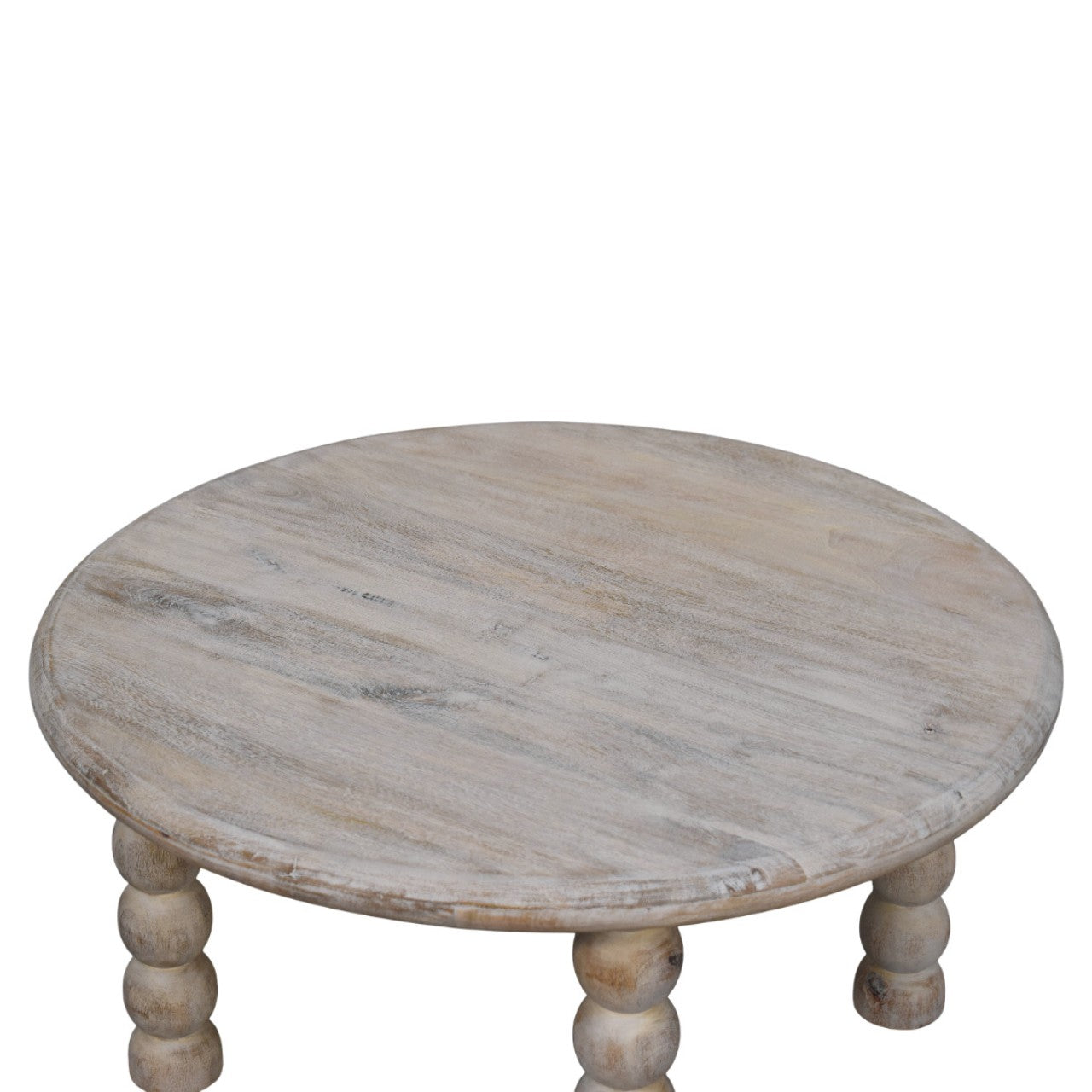 Spindle Salted Oak Coffee Table | Oak-Ish Solid Mango Wood