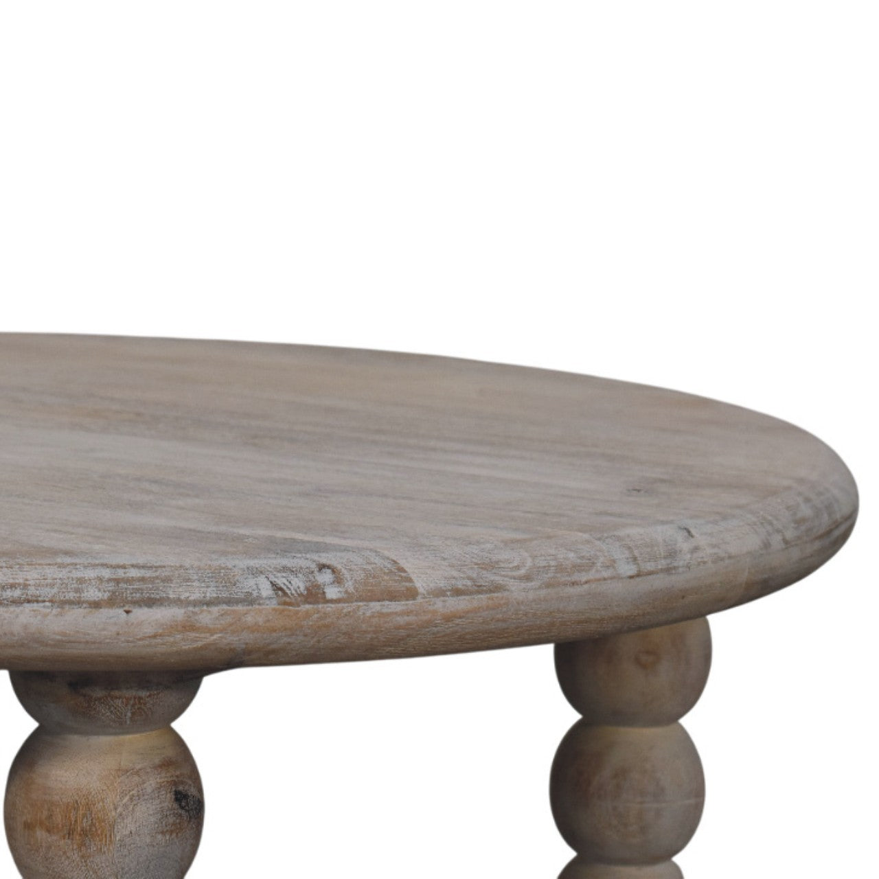 Spindle Salted Oak Coffee Table | Oak-Ish Solid Mango Wood