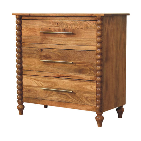 Spindle 3-Drawer Chest of Drawers