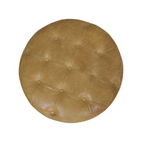 Amber Oak Leather Coffee Table