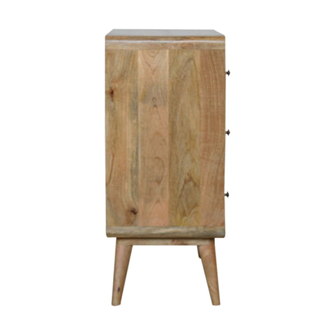 Curved Oak-ish Chest of Drawers