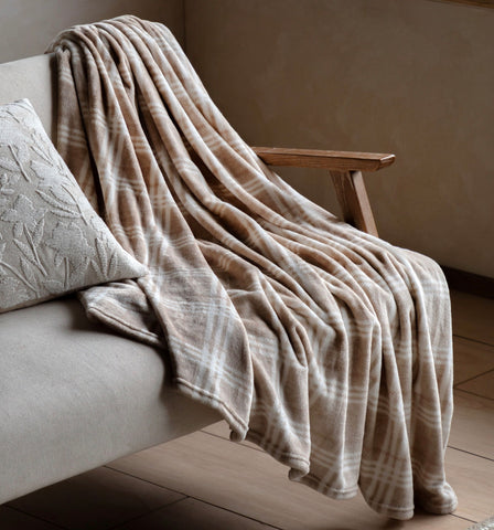 Check Fleece Throw 180 cm x 140 cm