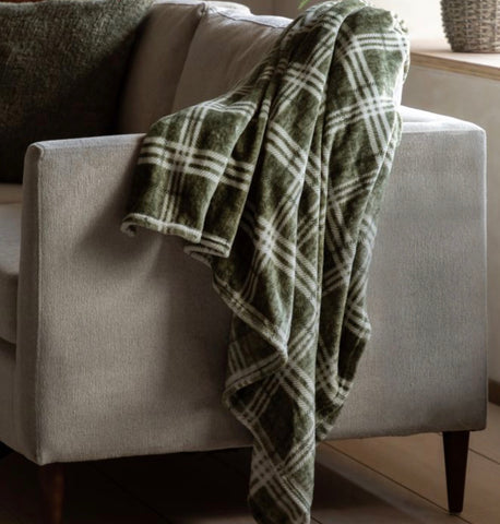 Check Fleece Throw 180 cm x 140 cm