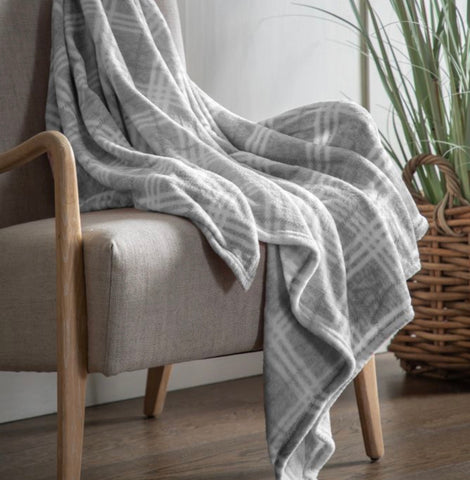 Check Fleece Throw 180 cm x 140 cm