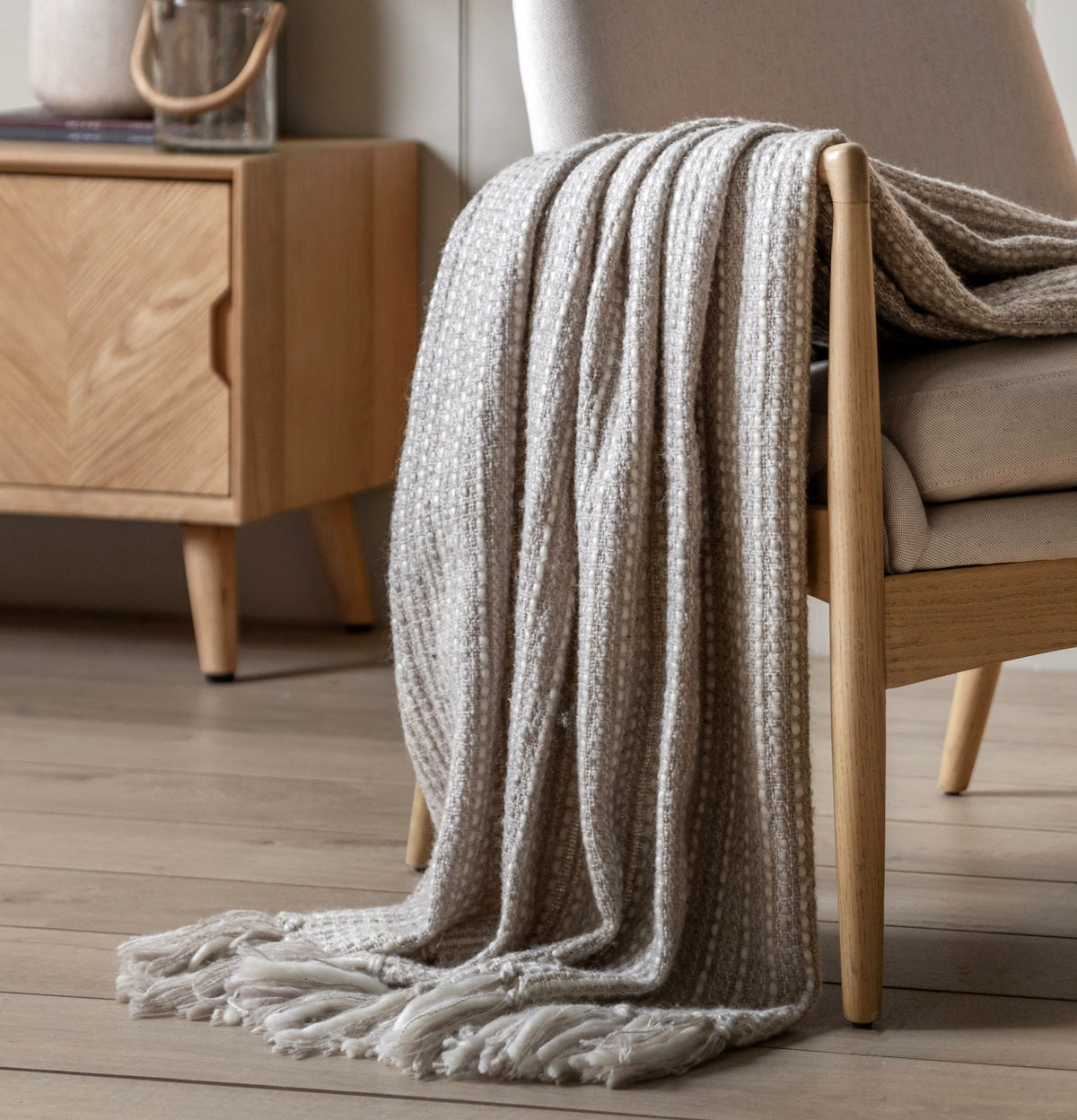 Dalton Throw 170 cm x 130 cm Natural