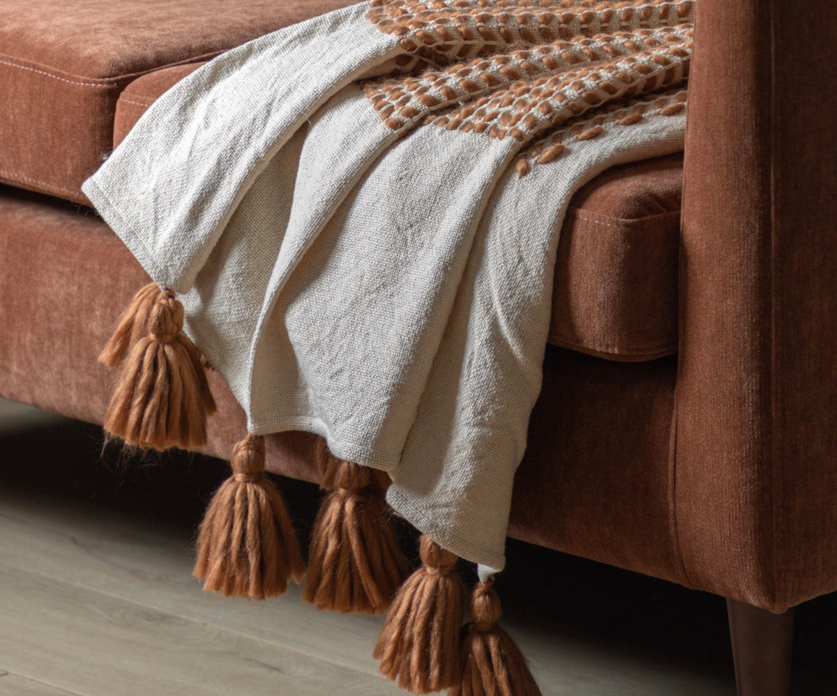 Dalton Throw 170 cm x 130 cm Rust