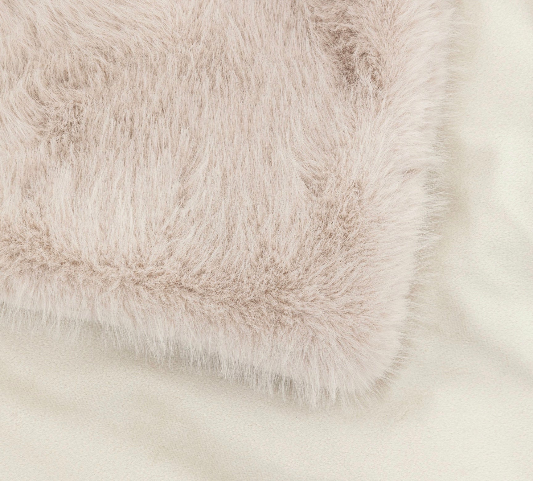 Oatmeal Faux Fur Throw