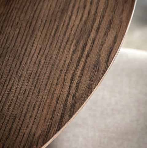 Hatton Dining Table 110cm Smoked Oak