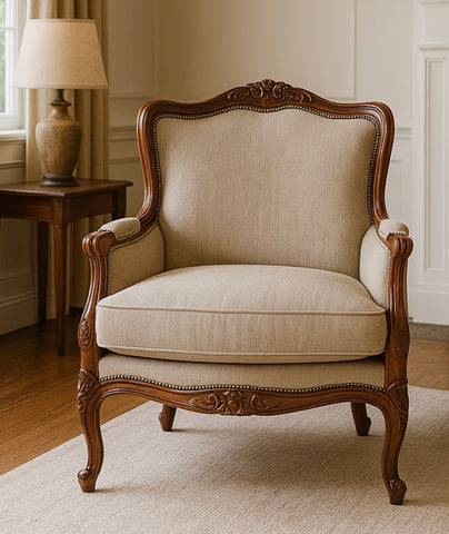 Louis Carved Arm Chair