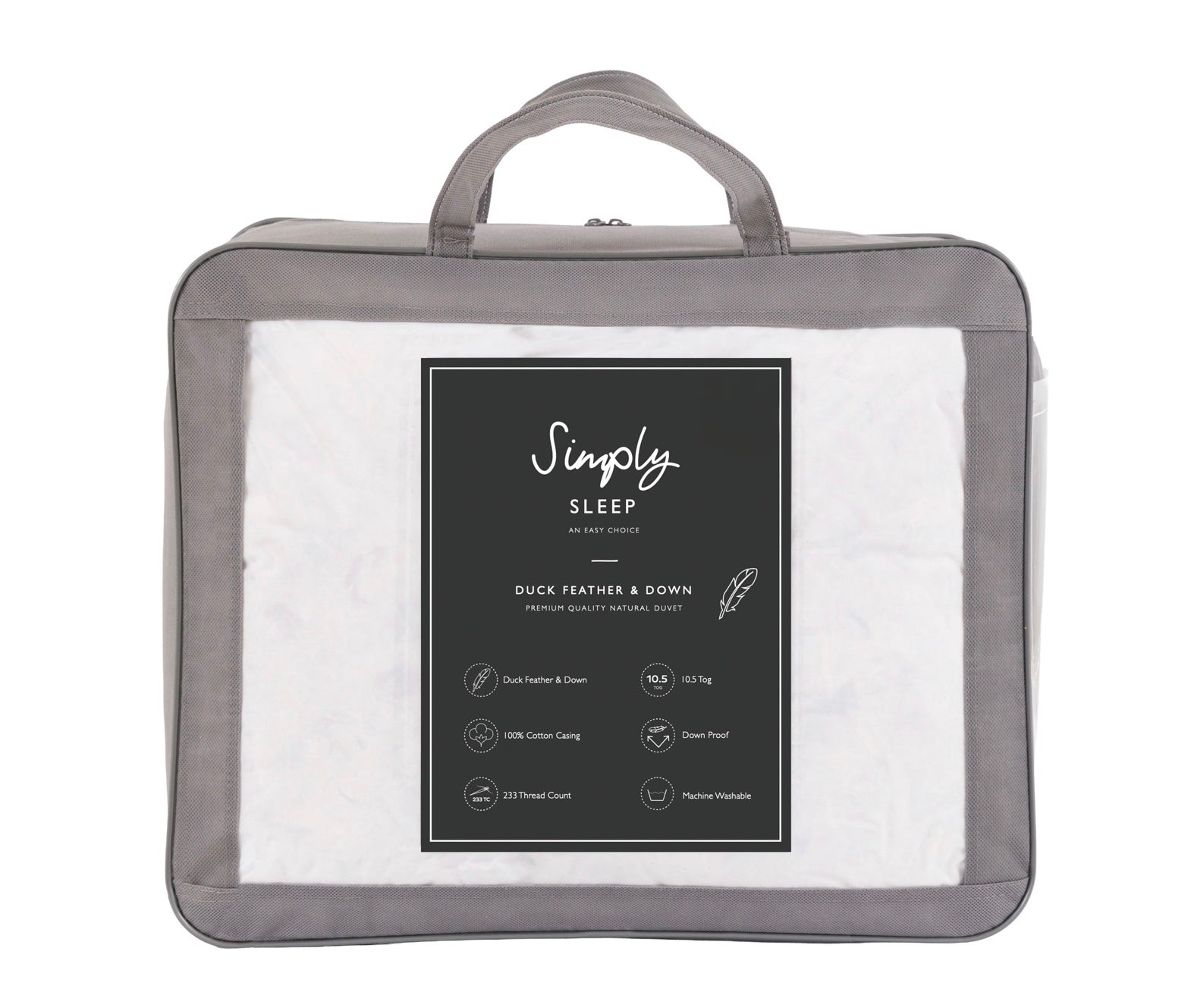 Duvet Single Duck Feather and Down Simply Sleep