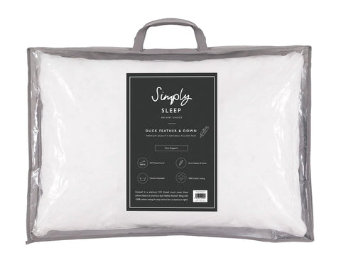 Pillows Duck Feather and Down Simply Sleep - Pair