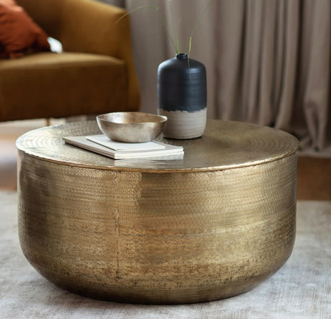 Ashah Round Coffee Table Gold