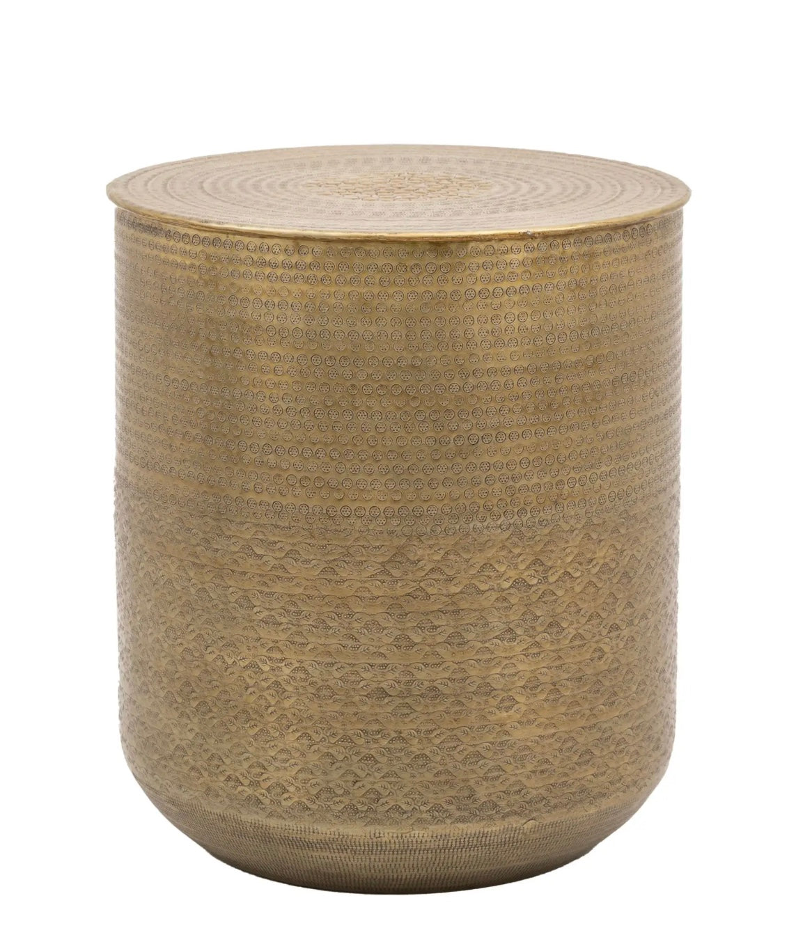 Ashah Round Side Table Gold