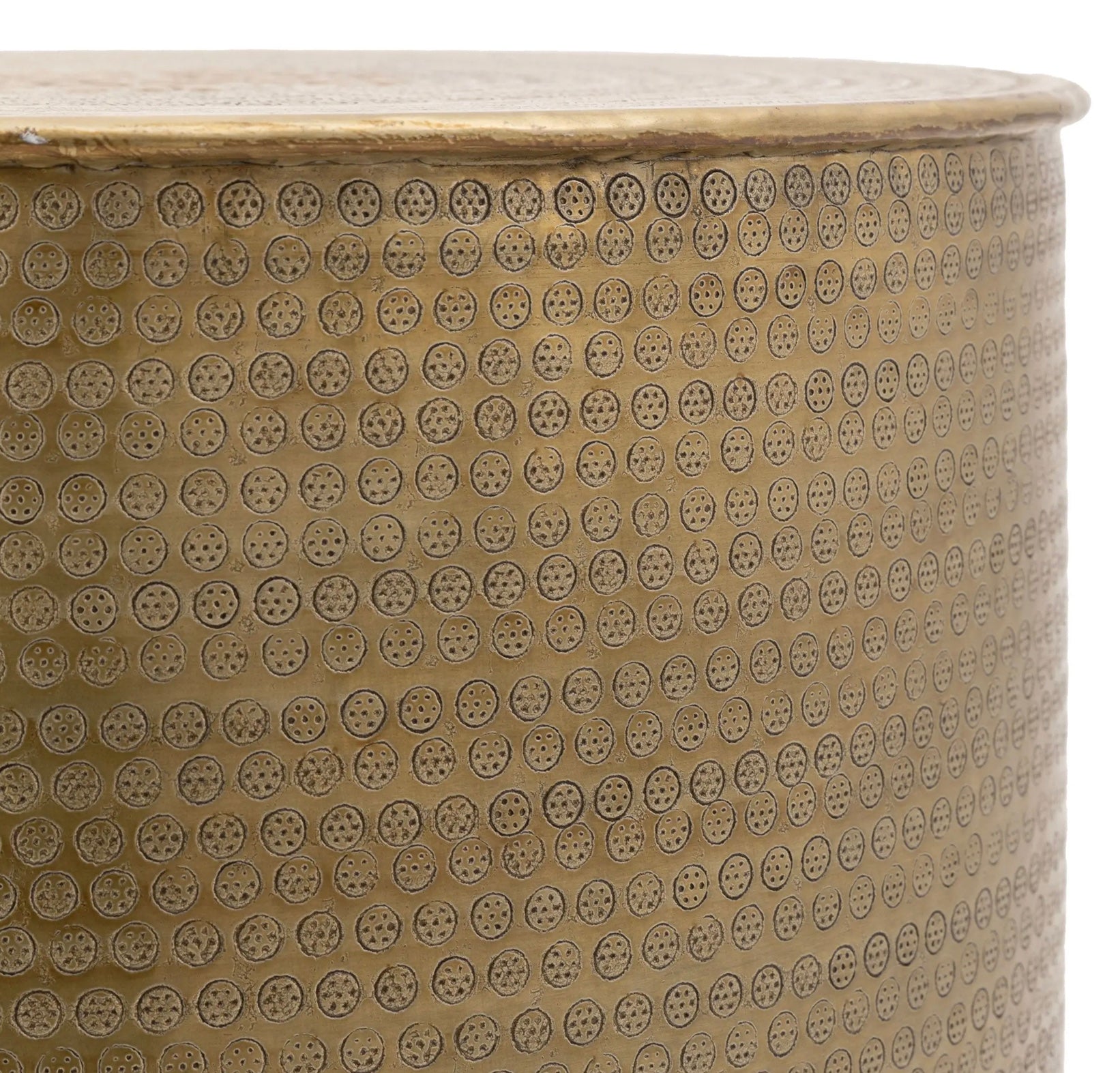 Ashah Round Side Table Gold