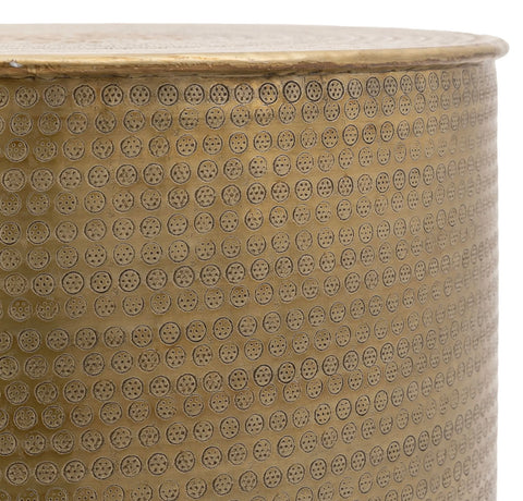 Ashah Round Side Table Gold