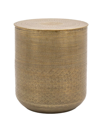 Ashah Round Side Table Gold