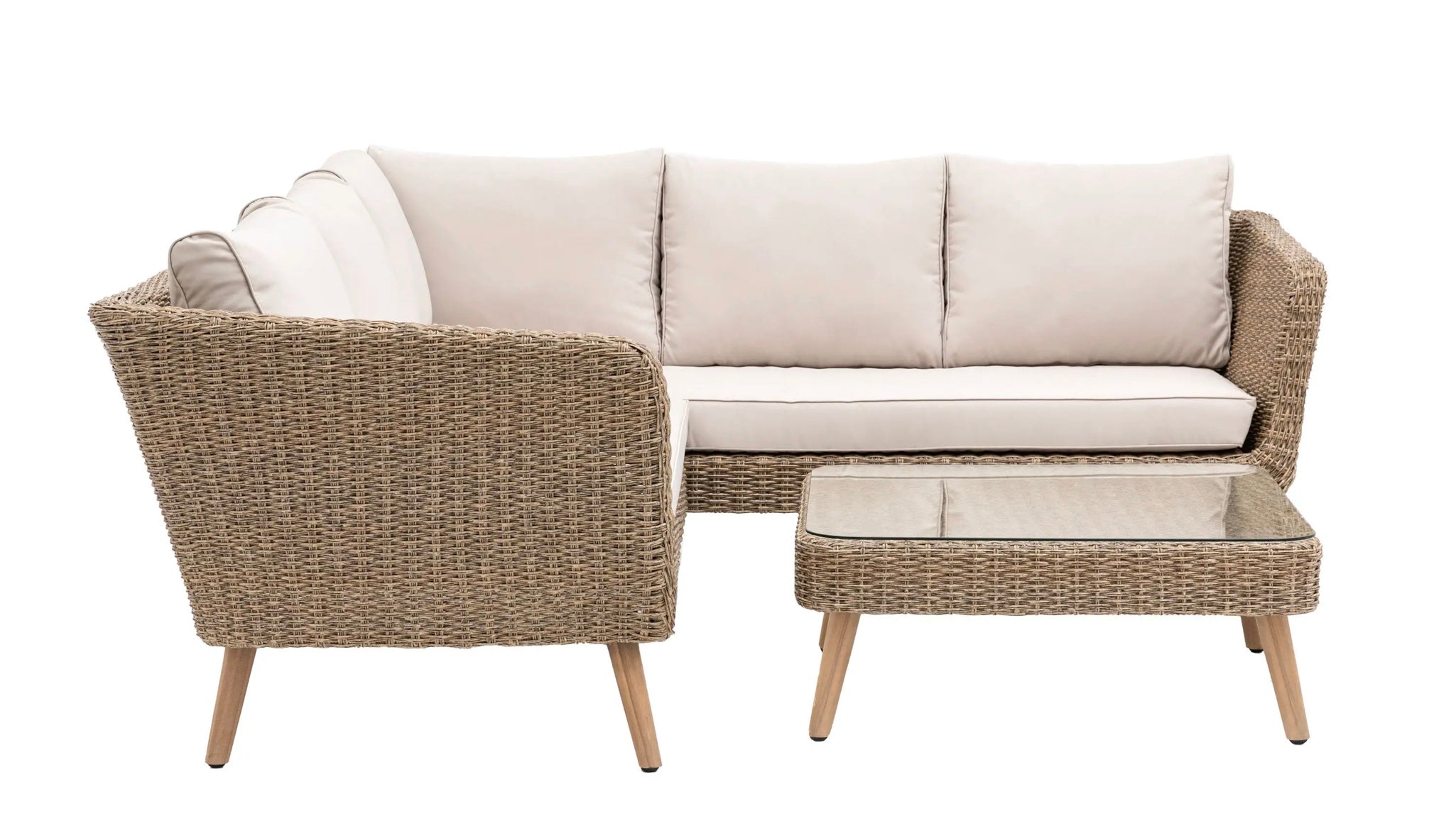 Alvena Corner 5 Seater Sofa & Table