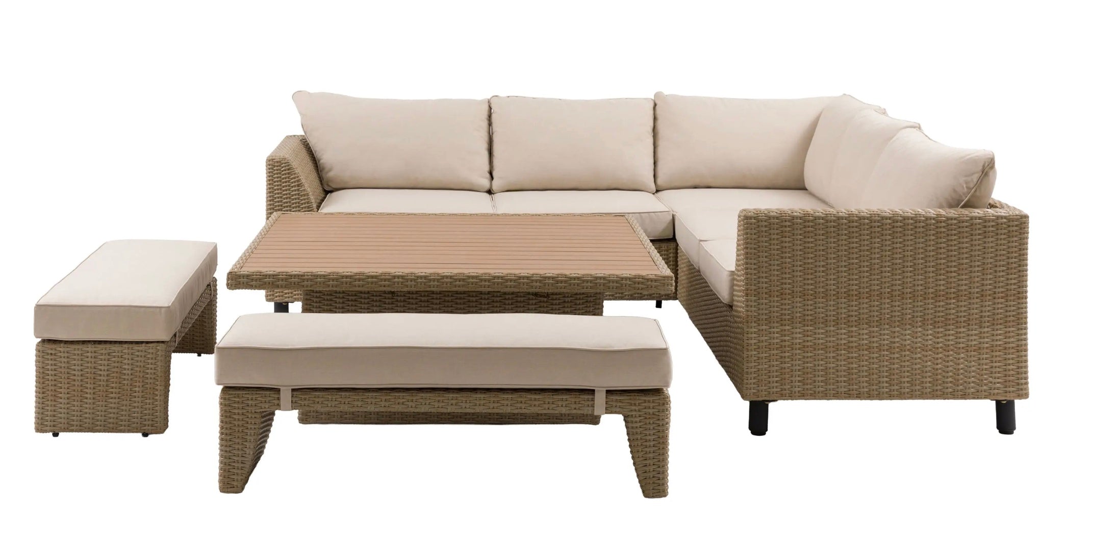 Sampora Outdoor Corner Sofa - Table and Benches