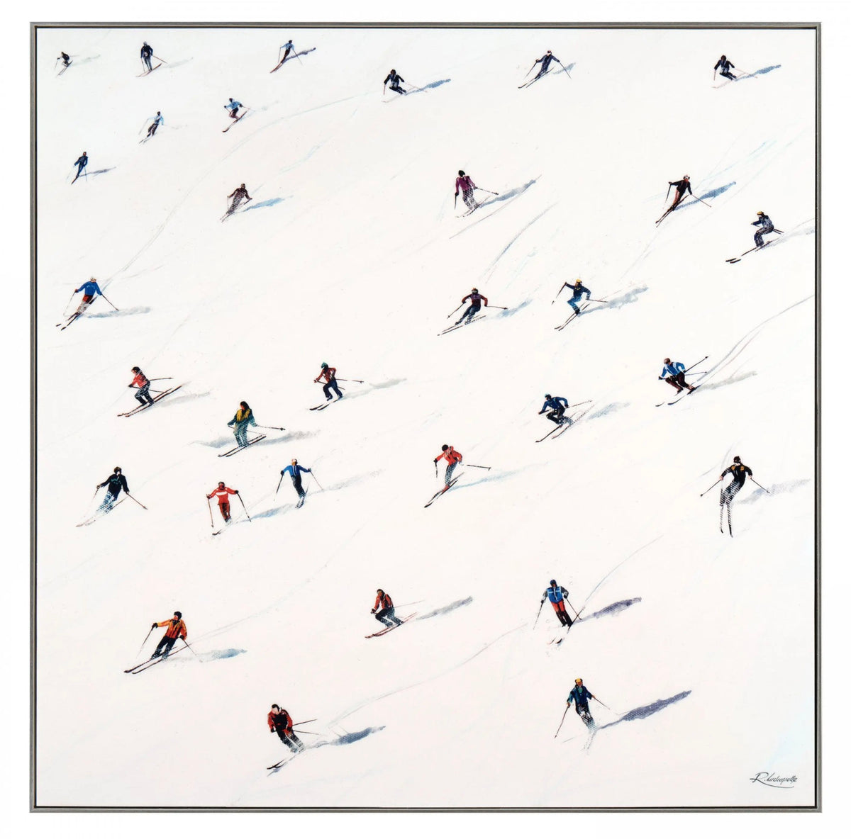 Down Hill Ski Art