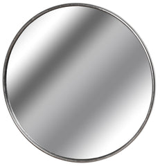 Silver Metal Large Mirror - 125cm Diameter