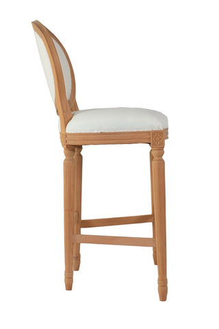 French Oval Back Bar Stool