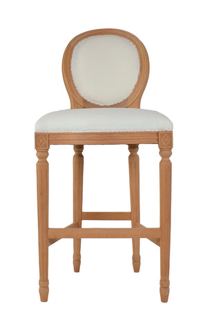 French Oval Back Bar Stool