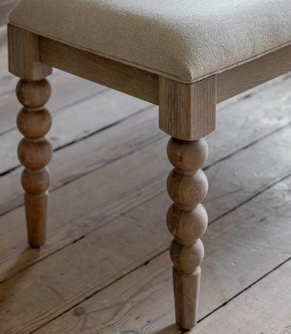 Artisan Dining Bench - Lime Wash Oak