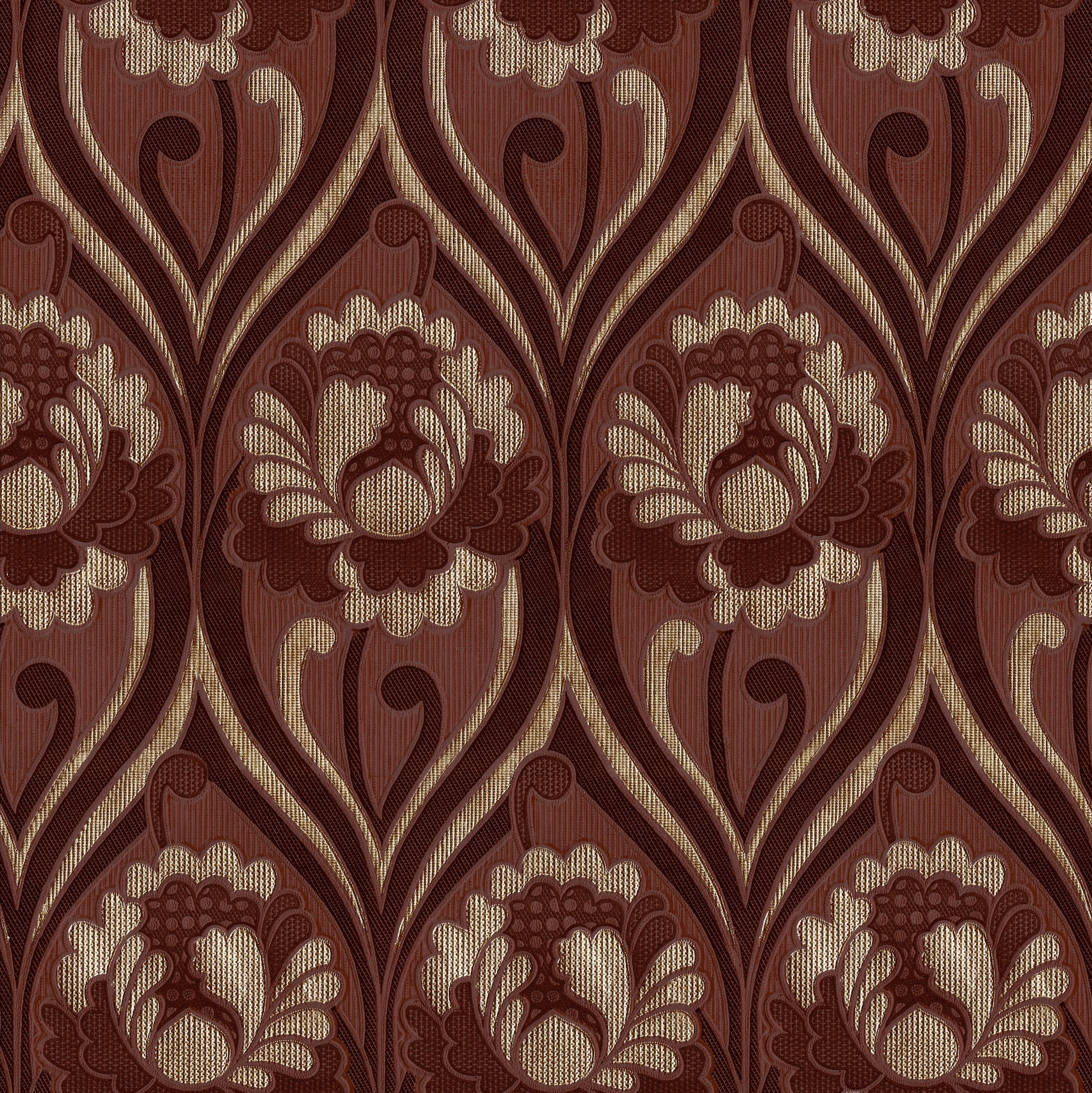 Vintage floral Damask Wallpaper