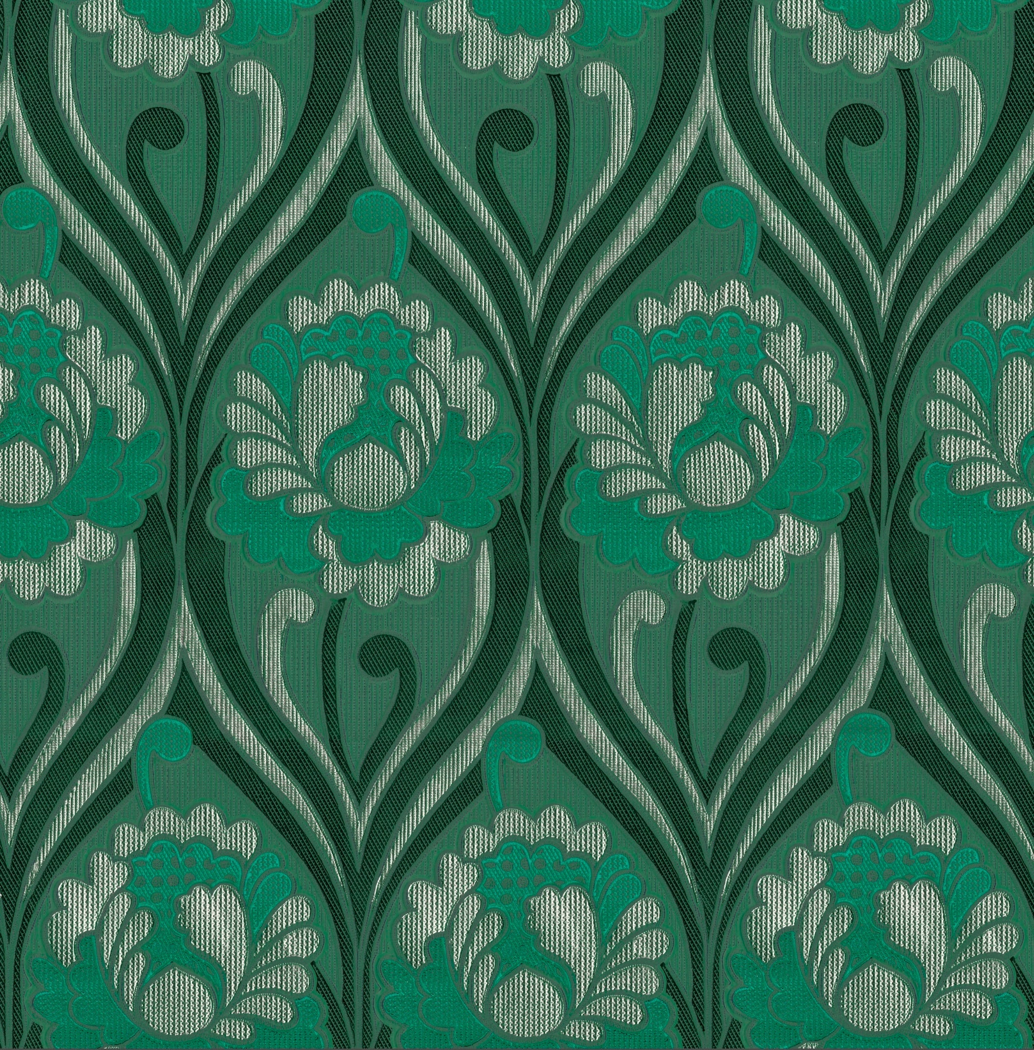 Vintage floral Damask Wallpaper